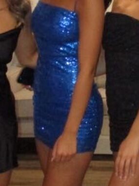 Lucy in the Sky Blue Sequin Mini Dress💙